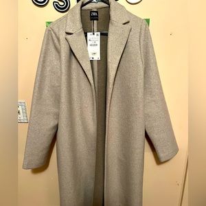 ZARA Marl Color Felt Coat